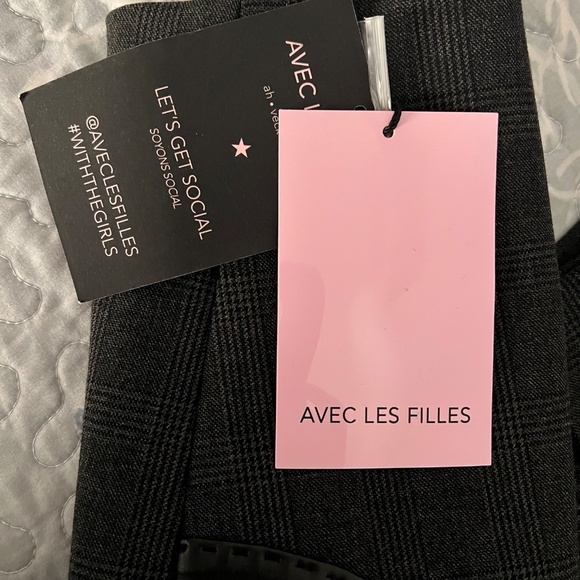 Avec Les Filles Women's Faux-Leather-Trim Cropped Jacket, BLACK, SIZE 14 NWT - Picture 11 of 15